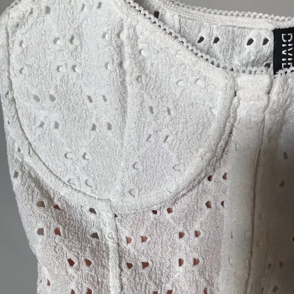 Cottagecore broderie anglaise bustier corset top π - Picture 4 of 4